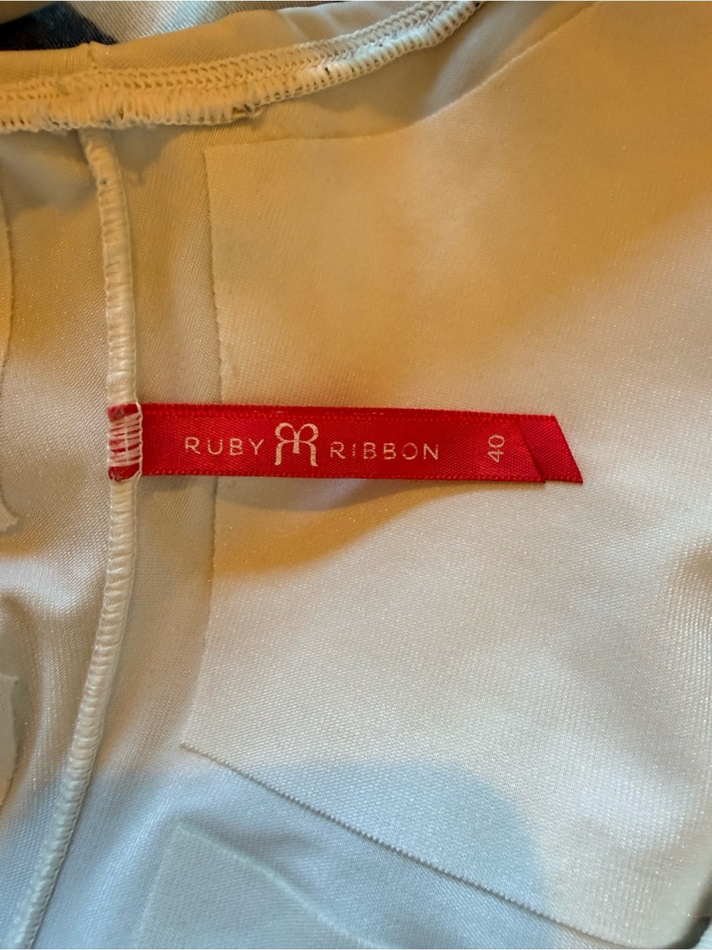 Ruby Ribbon White Shaping Camisole 40 - Picture 3 of 4